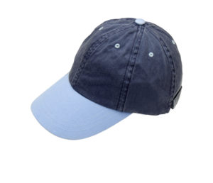 Gorra Deslavada Combinada. 100% algodón. Moda Clásica. Ideal para el turista. Para venta en boutiques, parques temáticos, tiendas de hoteles. Personaliza tu destino. Ajustador de velcro