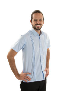 Guayabera para Uniforme Caballero Manga Corta. Varios colores para elegir. Borda tu Logo