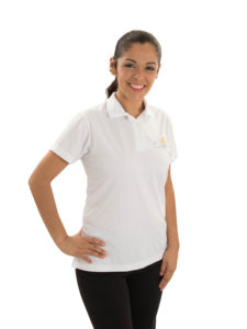 Playera Polo Dry Fit para Uniforme de Dama con Bordado